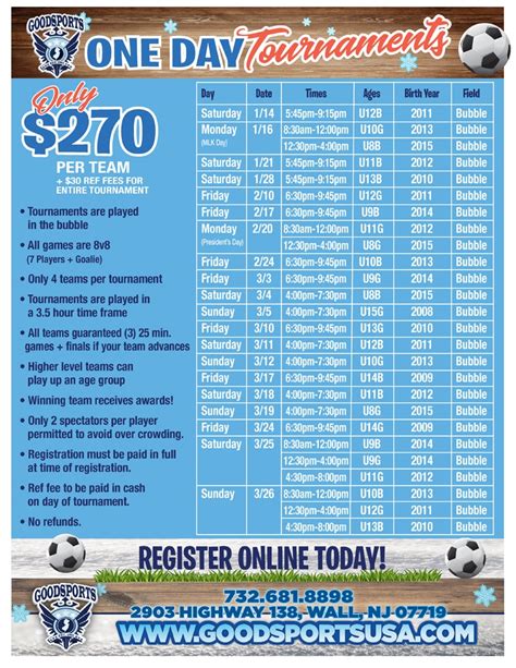 youth soccer tournament near me